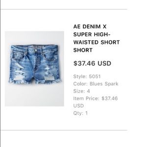 Denim shorts from American Eagle